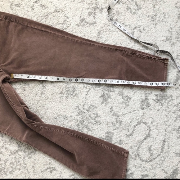 J. Crew Pink Corduroy Zip Ankle Pant Stretch Casual Skinny CUTE! - Picture 4 of 5